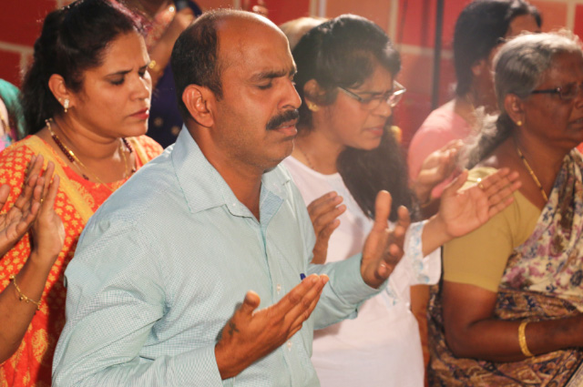 Hundreds gathered at the Healing Retreat Prayer organized at the Prayer Tower Center in Mangalore by Bro Andrew Richard here on Friday, Feb 23, 2018. People who attended the prayers received Instant Healing and Deliverance.